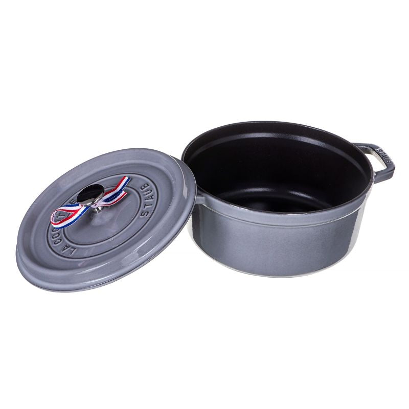 STAUB Round cast iron pot 40500-246-0 3.8l graphite AGD - Produkty/Garnki / patelnie nieelektryczne Your Sports Performance