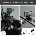 Rockbros 1000LM Front Bike Light Black Rockbros/Akcesoria Rowerowe/Światła Rowerowe Your Sports Performance
