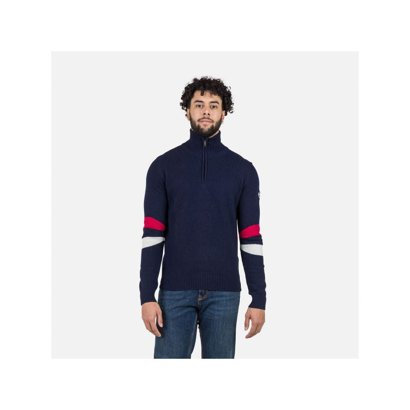 Rossignol Signature Hz Knit Navy Blue Sweater Rossignol