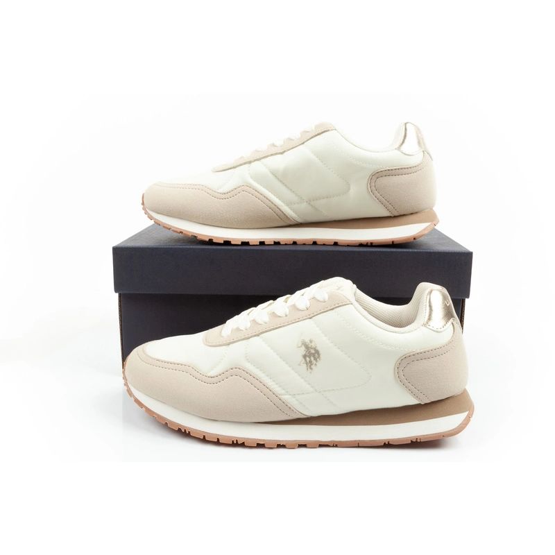 US Polo Assn sports shoes sneakers women's fashionable comfortable ecru Your Sports Performance