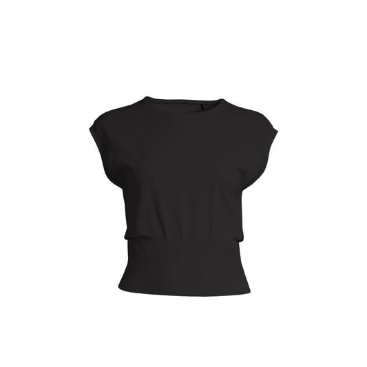 CASALL Seamless Graphical Rib Tee black Import z PMSport Your Sports Performance