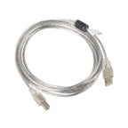 Lanberg CA-USBA-12CC-0030-TR cable (USB 2.0 M - USB 2.0 type BM; 3m; transparent) Kable i adaptery/Kable USB Your Sports Performance