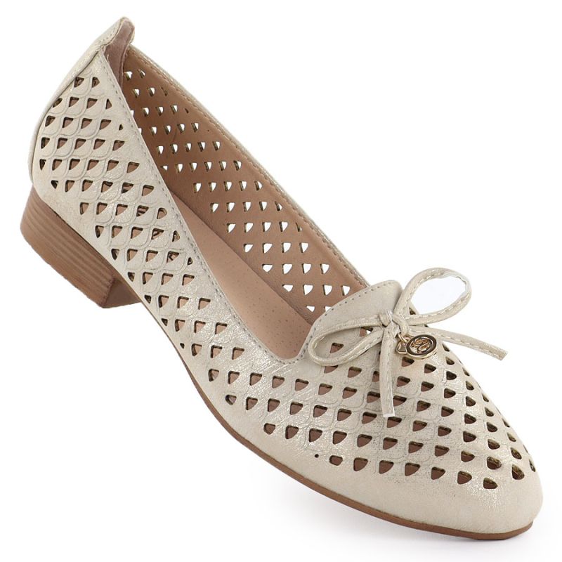 Women's openwork gold lords shoes Jezzi 222-5 To be categorized Your Sports Performance