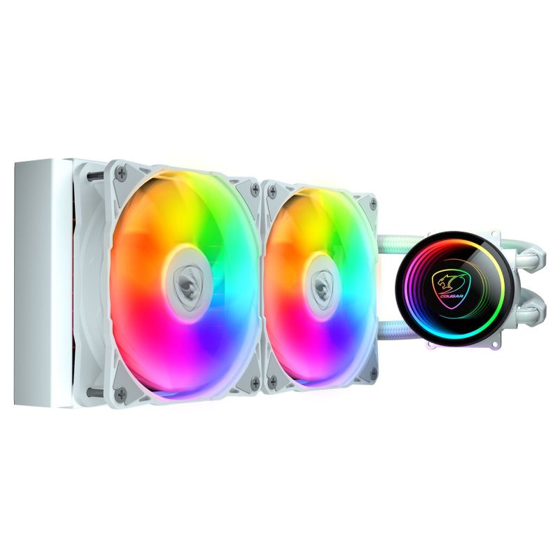 COUGAR Poseidon Elite 240 CPU Water Cooler, ARGB White Chłodzenie/Chłodzenie - wentylatory Your Sports Performance