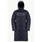 Jack Wolfskin MARIENPLATZ COAT W night blue Down Insulated women's winter jacket navy blue (1206971_1010) In preparation Your Sports Performance