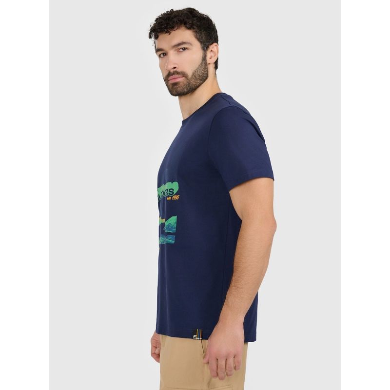 Men's regular printed T-shirt 4F 4FRAW25TTSHM3378-31S