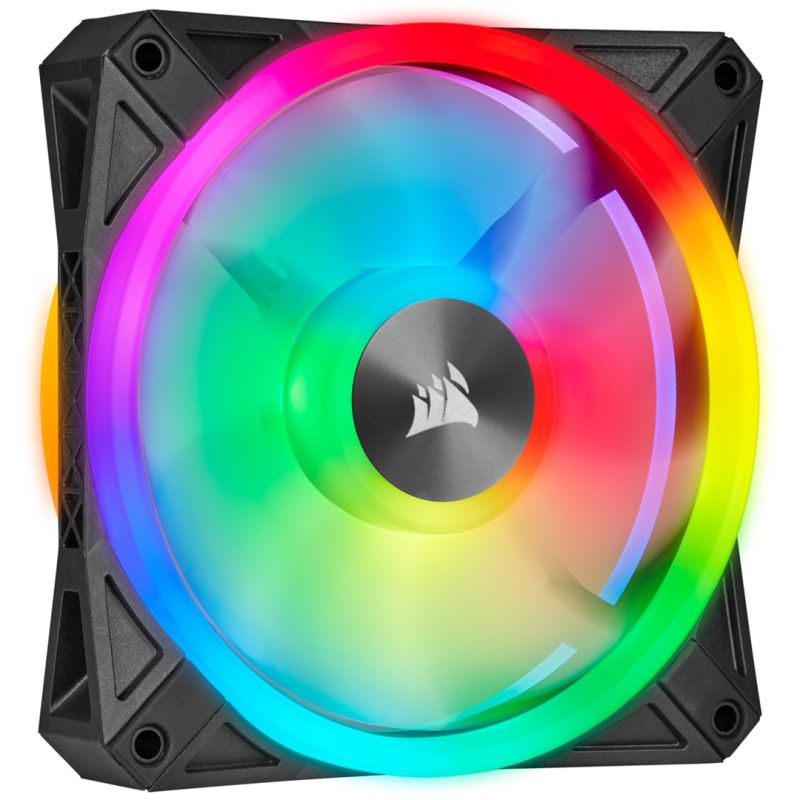 Corsair | QL Series Dual 140mm PWM Fan Kit with CORE Lighting Node | QL140 RGB Lighting | Case Fan Chłodzenie/Chłodzenie - wentylatory Your Sports Performance