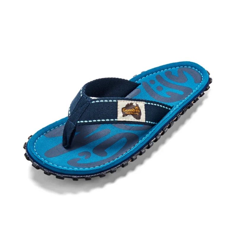 Gumbies Men's Flip-Flops ISLANDER FLIP-FLOP BLUE SURF