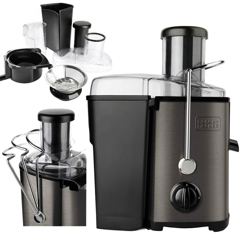 Black+Decker BXJE600E Juicer (600W; black) AGD - Produkty/Sokowirówki Your Sports Performance