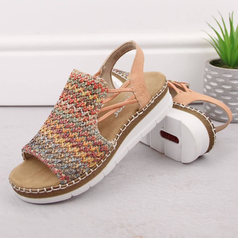 Comfortable Rieker W RKR669 multicolor sandals Footwear/Lifestyle/Rieker Your Sports Performance