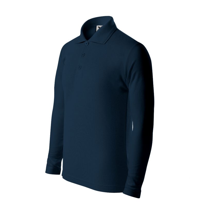 Children's Pique Polo LS polo shirt (navy blue) Your Sports Performance