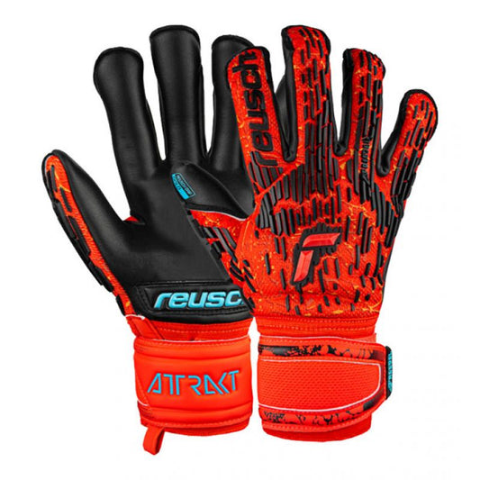 Goalkeeper gloves Reusch Attrakt Freegel Gold Evolution Cut Jr 5370135-3333 Accessories/Gloves Your Sports Performance