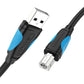 Vention USB-A to USB-B Printer Cable 480Mbps 5m Black In preparation Your Sports Performance