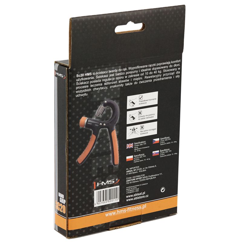 Hand clamps with load regulation HMS SC20 Accessories/Training equipment Your Sports Performance