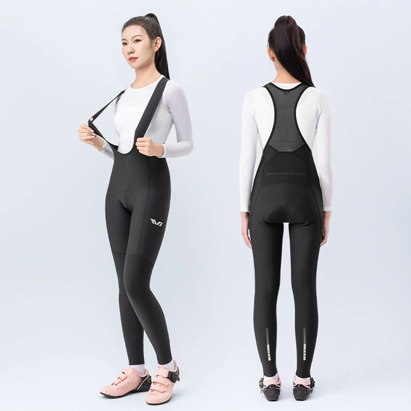 Rockbros YDCK005 TVI Women's Cycling Bib Shorts with Pad M - Black