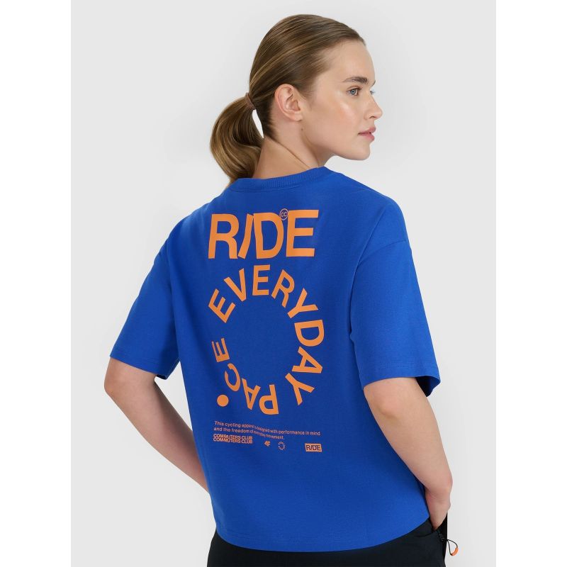 Women's oversize printed T-shirt 4F 4FWSS25TTSHF1993-36S *Kategoria tymczasowa Your Sports Performance