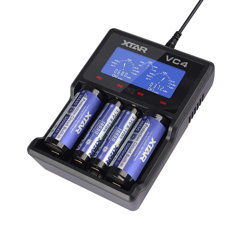 XTAR CHARGER FOR CYLINDRICAL LI-ION VC4 BATTERIES Baterie, akumulatorki i ładowarki/Ładowarki akumulatorowe (bez akumulatorków) Your Sports Performance