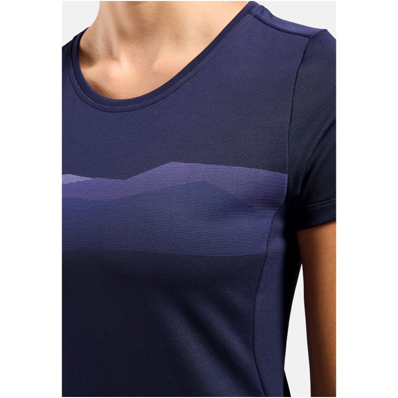 Women's Odlo F-DRY RIDGELINE Crew-Neck Short-Sleeve T-Shirt, Blue