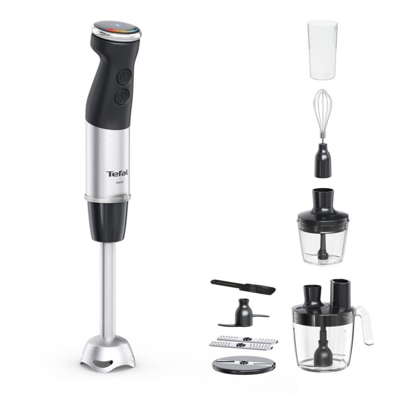 Tefal Quickchef+ HB67G830 blender 0.8 l Immersion blender 1000 W Black, Stainless steel AGD - Produkty/Miksery / Blendery Your Sports Performance