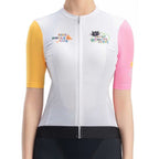 Rockbros 15210005003 S Women's Cycling Jersey with Print - White