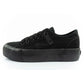 Lee Cooper women's sports shoes fabric platform sneakers black In preparation Your Sports Performance