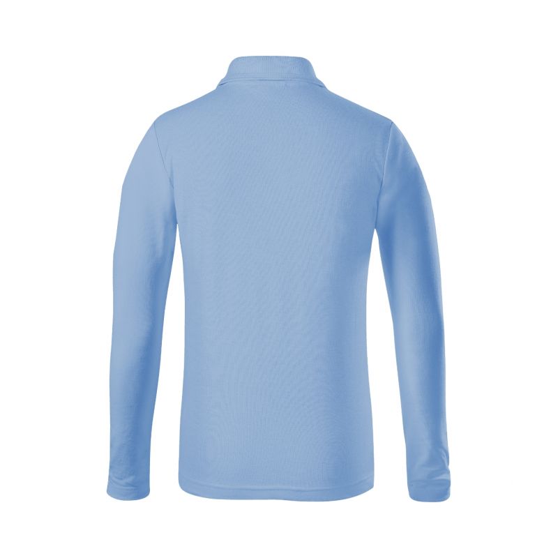 Kids' Pique Polo LS Polo Shirt (Blue) In preparation Your Sports Performance