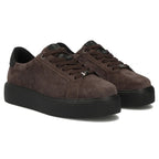 Women's leather platform sneakers, brown, Filippo DP6119
