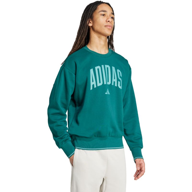Men's adidas Collegiate Sweatshirt Green JM1733 In preparation Adidas