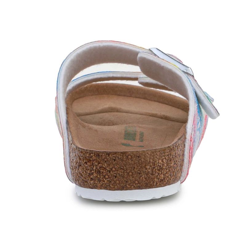 Birkenstock Arizona Kids Flashy Hologram Silver Jr 1022173 Footwear/Lifestyle/Brinkenstock Birkenstock