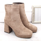 Suede ankle boots Jezzi W JEZ411B, beige Footwear/Outdoor/Jezzi Your Sports Performance