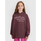 Oversized sweatshirt with hood, unzipped, for girls, 4F 4FJRAW25TSWSF2429-51S 4f