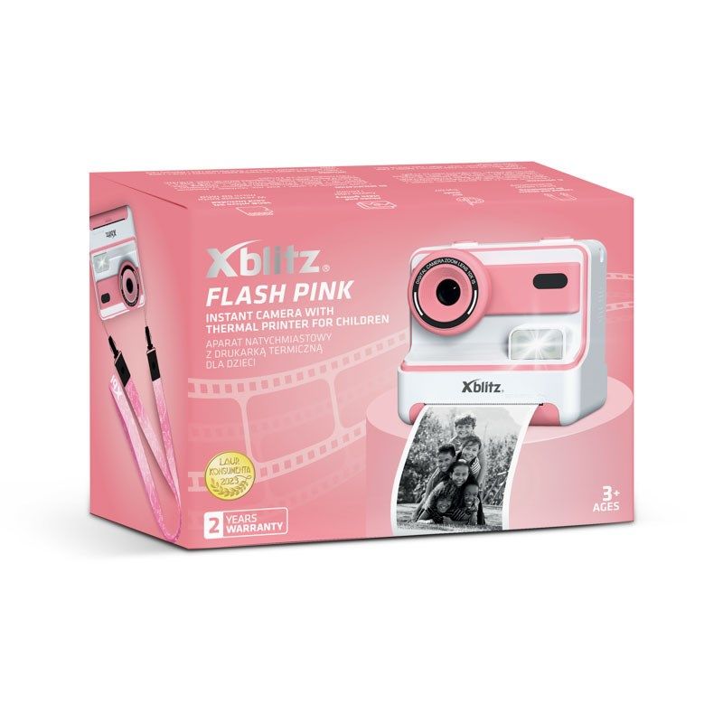 XBLITZ INSTANT CAMERA WITH FLASH PINK Aparaty/Aparaty natychmiastowe Your Sports Performance