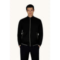 Paul&Shark men's cotton and lyocell zip-up sweatshirt, black (26411809-11)