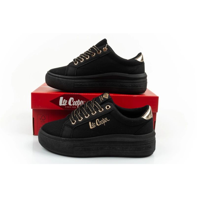 Lee Cooper women's sports shoes sneakers fashionable black comfortable Lee Cooper