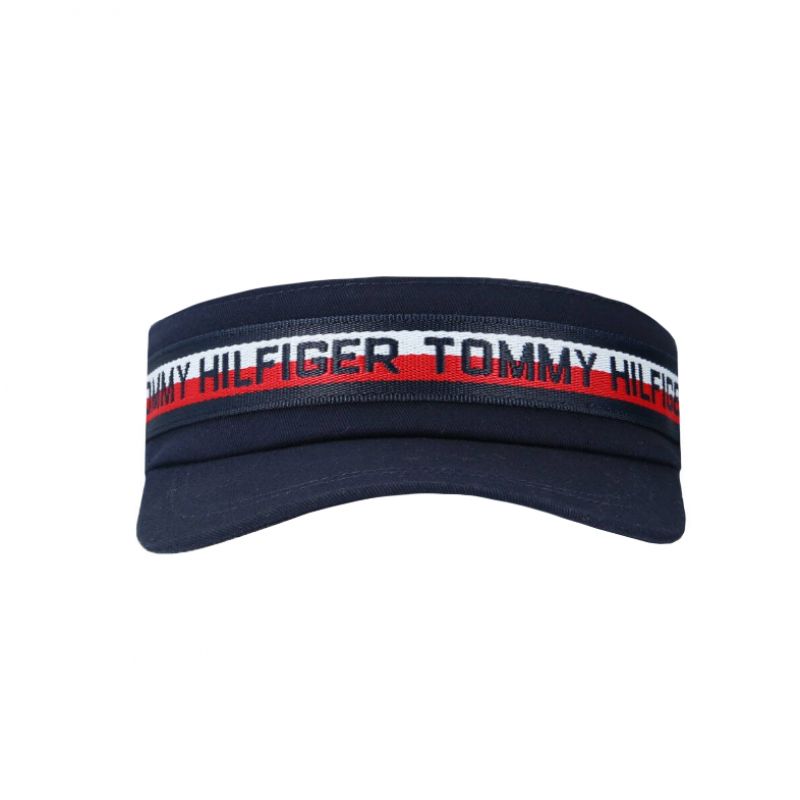 Tommy Hilfiger Corporate Logo Tape Visor Jr AU0AU00925 Clothing/Running Tommy Hilfiger