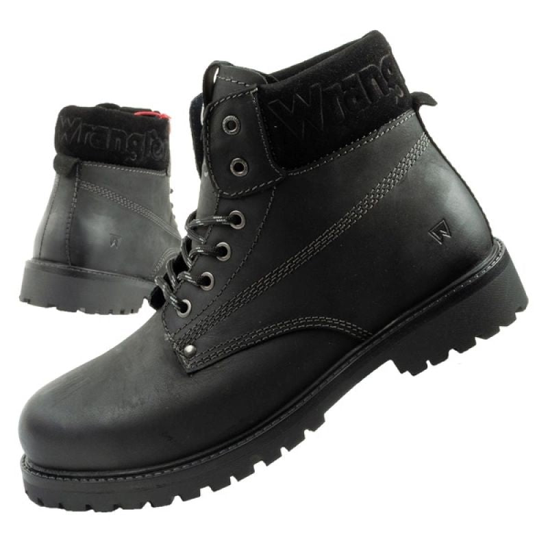 Wrangler Arch men's shoes Chelsea boots elegant ankle boots natural leather black Wrangler