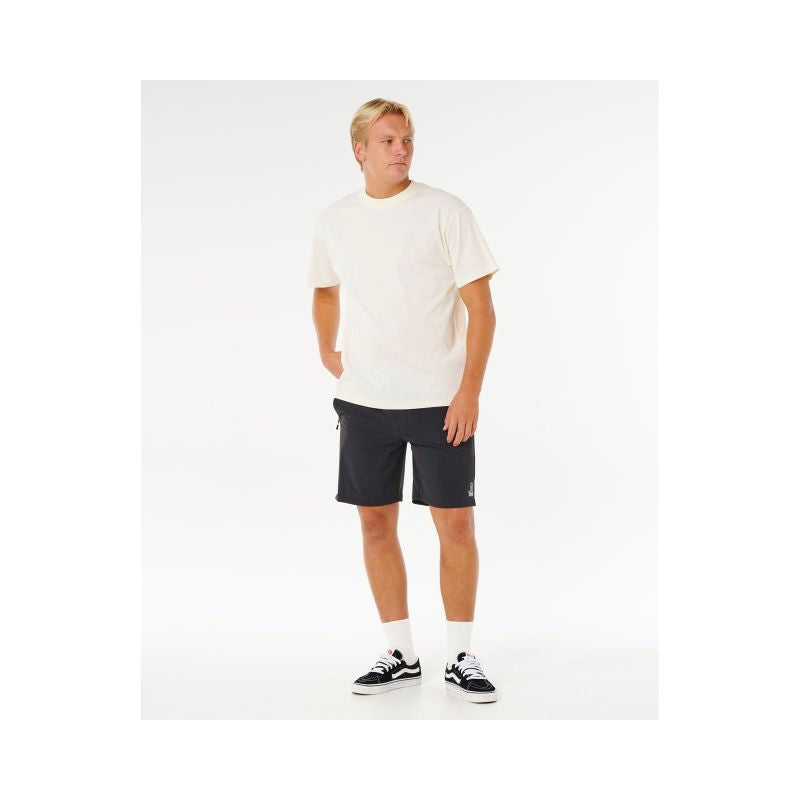 Men's RIP CURL Search Embroidery Tee White