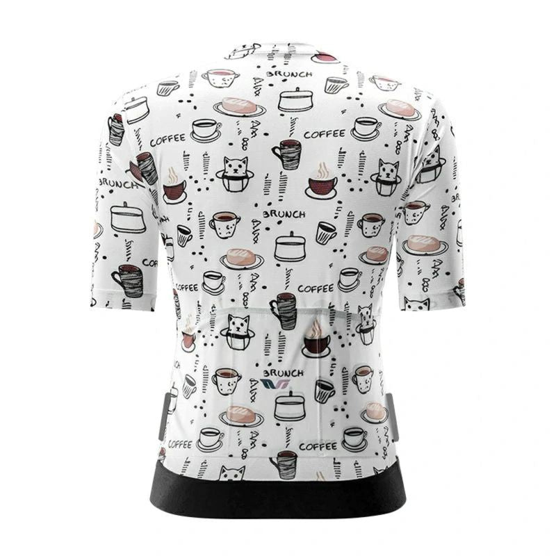 Rockbros 15110005005 Women's Short Sleeve Cycling Jersey L - White
