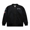 Mitchell &amp; Ness Lightweight Satin Bomber San Antonio Spurs M Jacket SJKT6599-SASYYPPPBLCK Clothing/Lifestyle/Mitchell & Ness Your Sports Performance