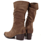 Beige Suede Boots Vinceza 58597