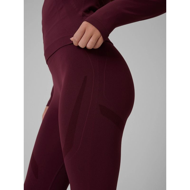Seamless thermal ski base layer with quick-drying finish – women’s 4F leggings 4FWAW26USEAF325-60S