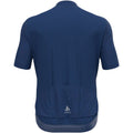 Men’s ODLO Zeroweight Chill-Tec T-shirt S/U Collar s/s full-zip cycling jersey, blue