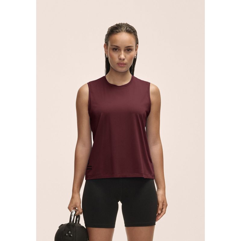 CASALL Women's Graphic Tank Burgundy