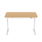 Activejet ET119W-C electric height-adjustable desk, white/oak. Tabletop dimensions: 140 x 70 cm. Biurka/Biurka nowoczesne Your Sports Performance