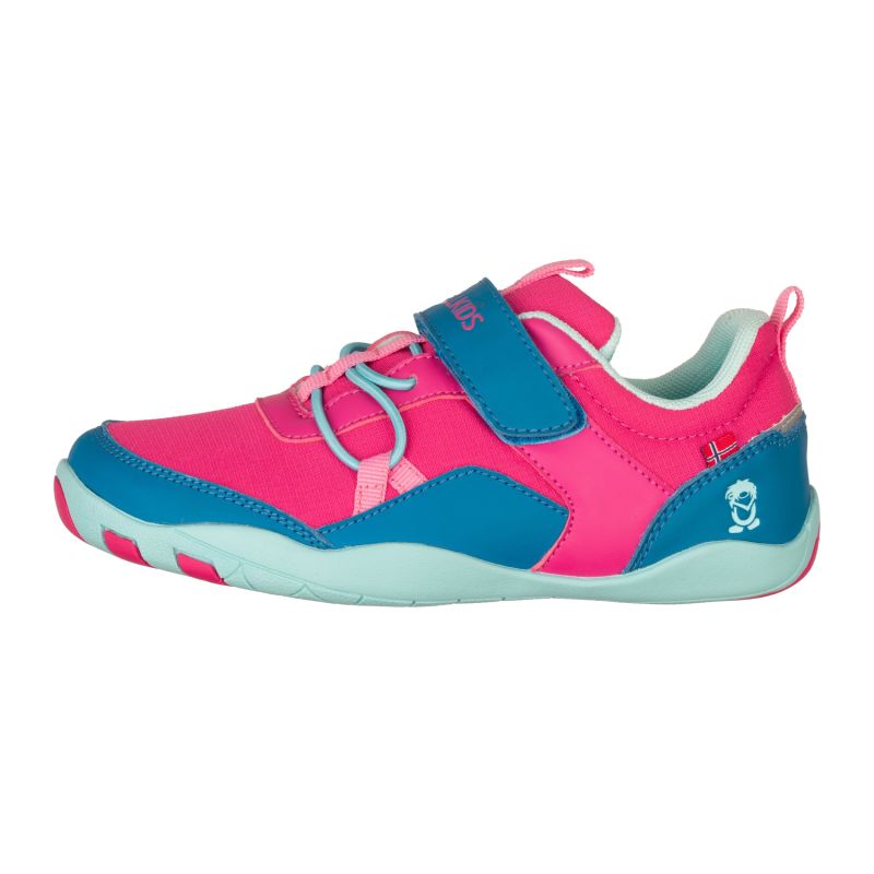 Trollkids Skaland Barefoot Hiker Shoes Bright Pink/Marsh Blue/Aquamarine Mist