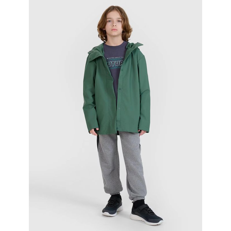 Children's transitional raincoat with rubber coating 4F 4FJWSS25TJACU213-41S *Kategoria tymczasowa Your Sports Performance