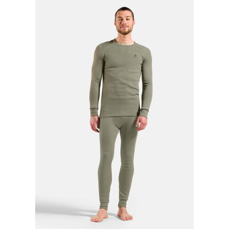 Odlo BL TOP crew neck l/s ACTIVE WARM long sleeve thermal underwear size M Gray Odzież militarna/Bielizna termoaktywna Your Sports Performance