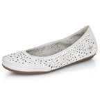 Rieker W RKR649 comfortable leather openwork shoes, white Footwear/Lifestyle/Rieker Your Sports Performance