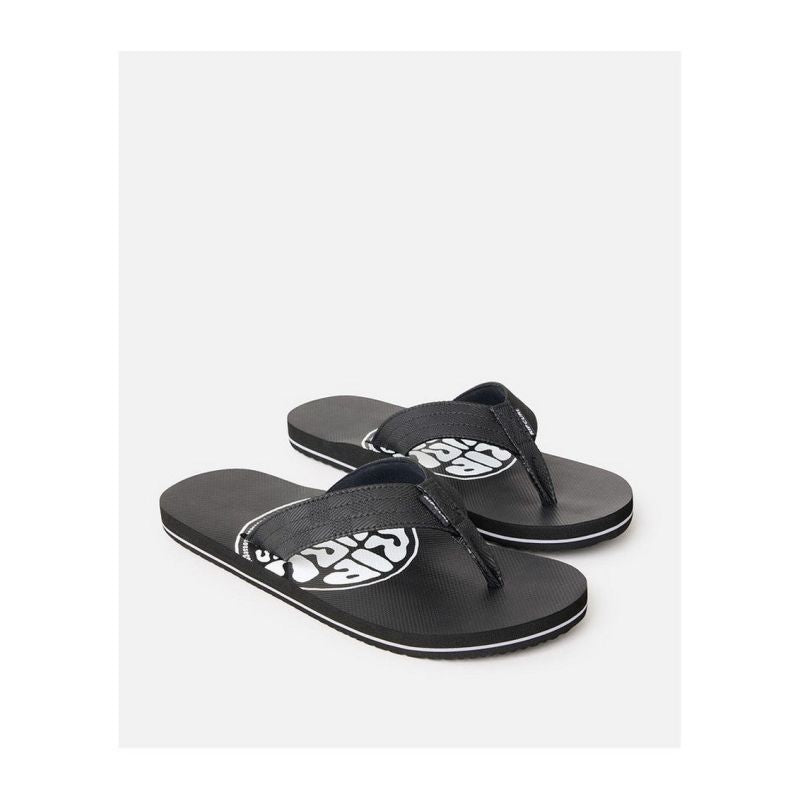 RIP CURL Ripper Bloom Open Toe Beach Flip-Flops Black