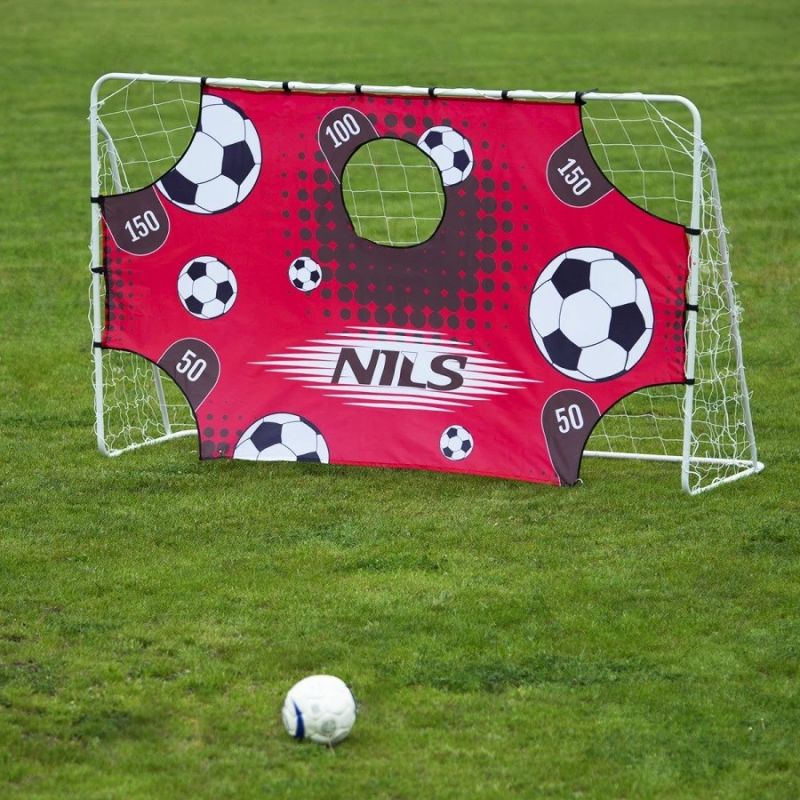 Goal with net and aiming panel Nils BR240P 2in1 240x150cm 10-10-821 Accessories/Training equipment/Bramki Your Sports Performance